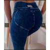 Legginsy jeans serce Legginsy a'la jeans